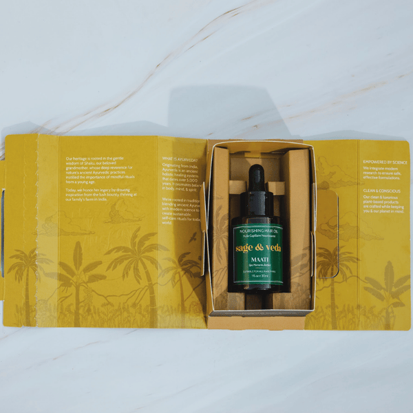 Sage & Veda packaging