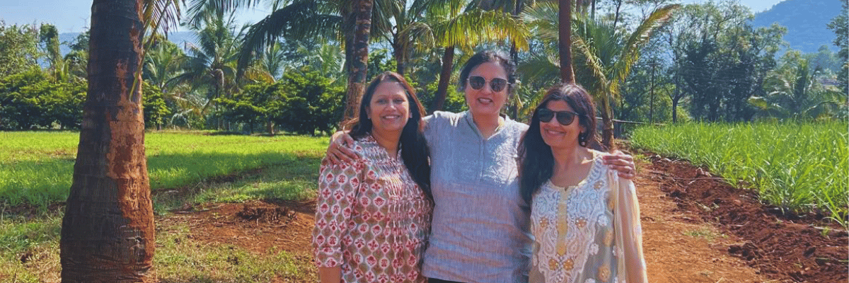 Dr. Arundhati, Dhana and Amarja Pawar — the three sisters