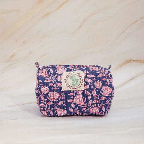 Cotton Quilted Pouch - sage & veda
