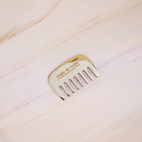 Kansa Massager Comb - sage & veda