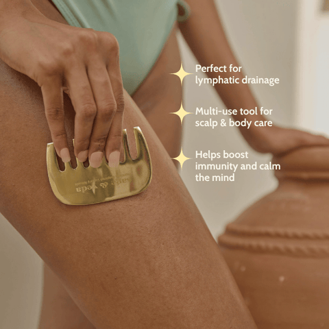 Kansa Massager Comb - sage & veda