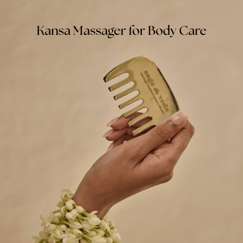 Kansa Massager Comb - sage & veda