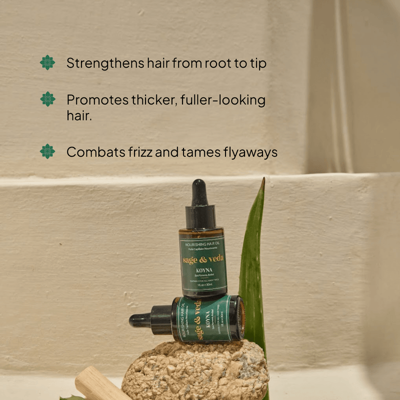 Koyna Hair & Scalp Oil Test - sage & veda