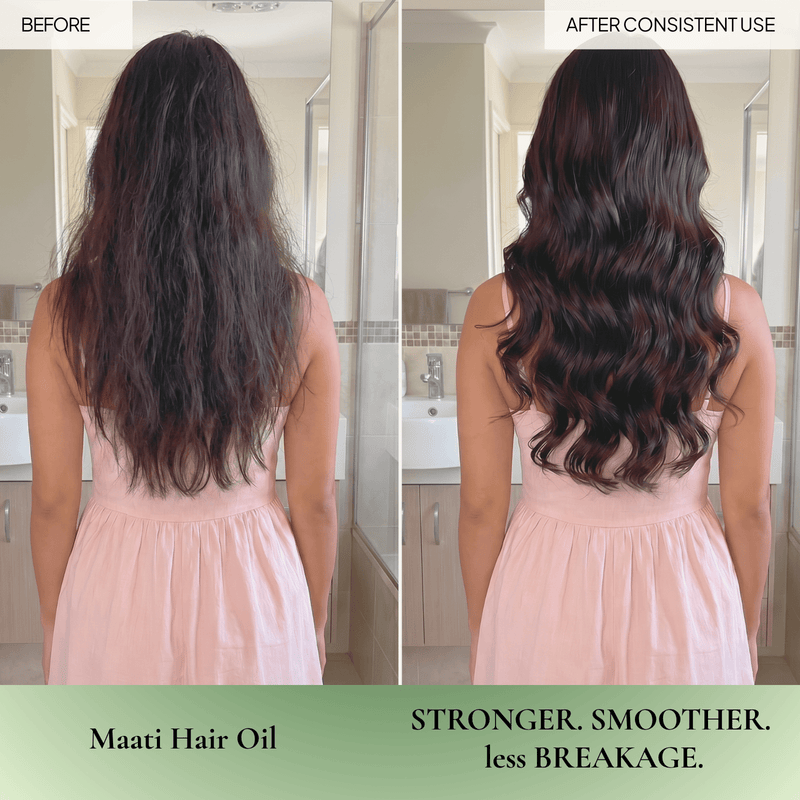 Maati Hair & Scalp Oil Test - sage & veda