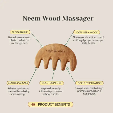 Neem Scalp Massager - NOW SOLD OUT - sage & veda